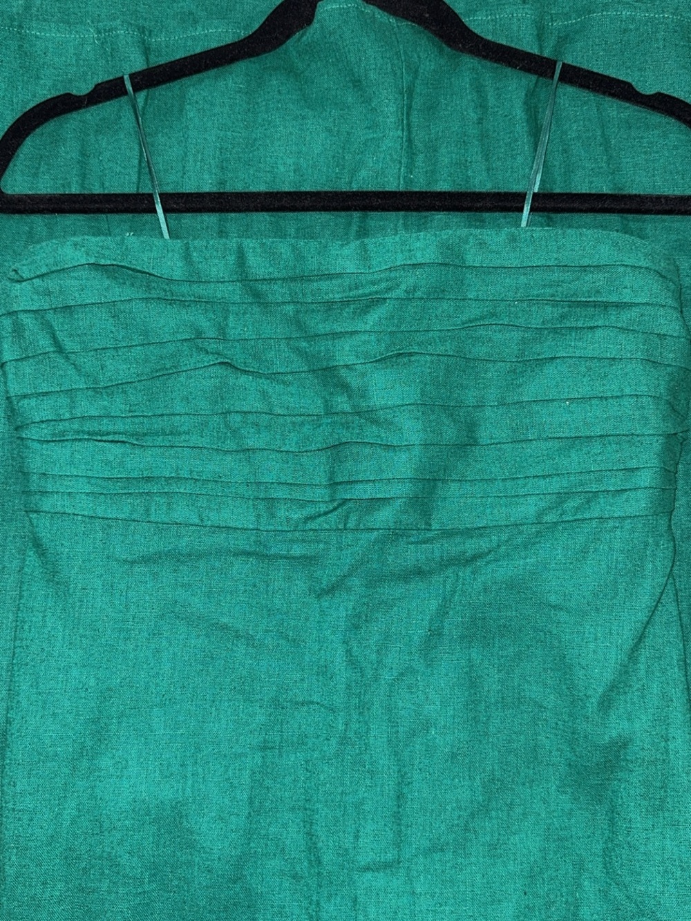 Abercrombie & Fitch Teal Strapless Maxi Dress - Picture 5 of 5